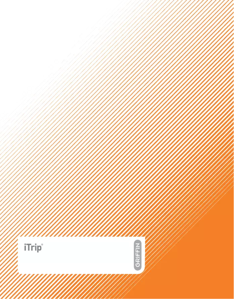 Page n°1 - Manuel utilisateur Griffin iTrip