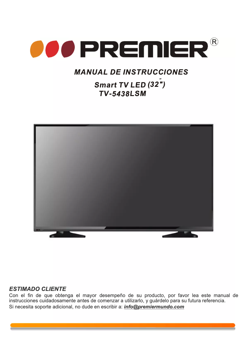 Image de la première page du manuel de l'appareil TV-5438LSM