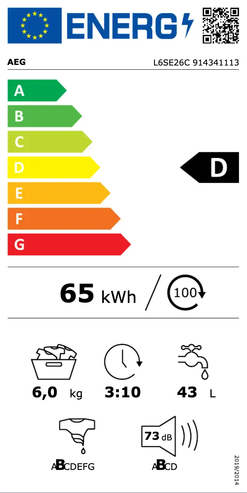 Image de la première page du manuel de l'appareil L6SE26C