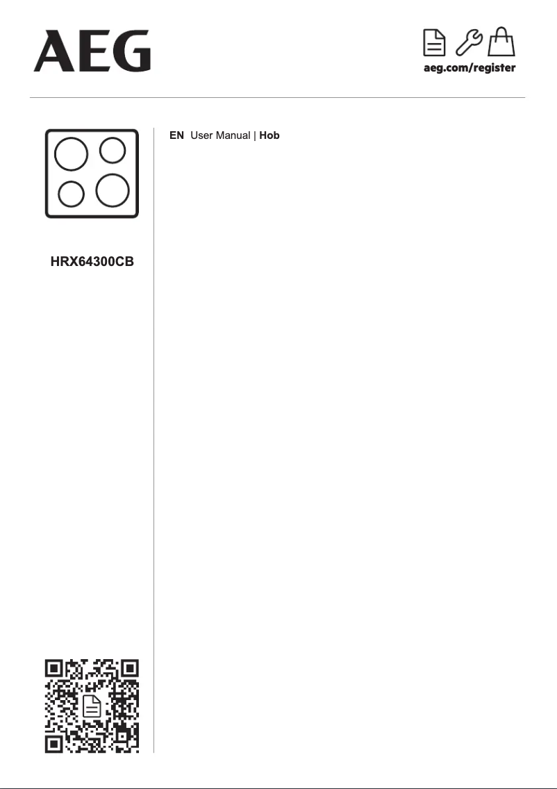 Page 1 de la notice Manuel utilisateur AEG HRX64300CB