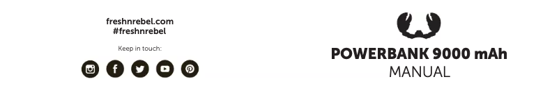 Image de la première page du manuel de l'appareil POWERBANK 9000 mAh