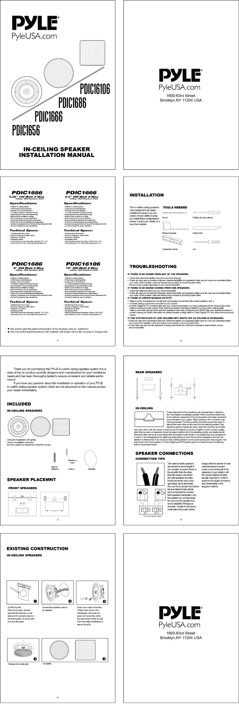 Image de la première page du manuel de l'appareil PDIC1666