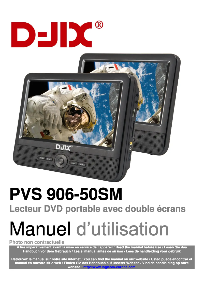 Page n°1 - Manuel utilisateur D-Jix PVS 906-50SM