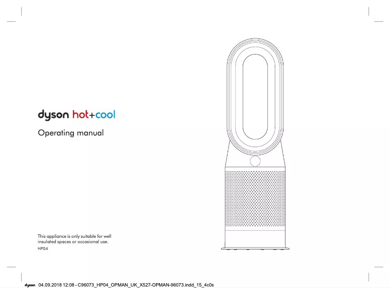 Page 1 de la notice Manuel utilisateur Dyson Purifier Hot+Cool Autoreact