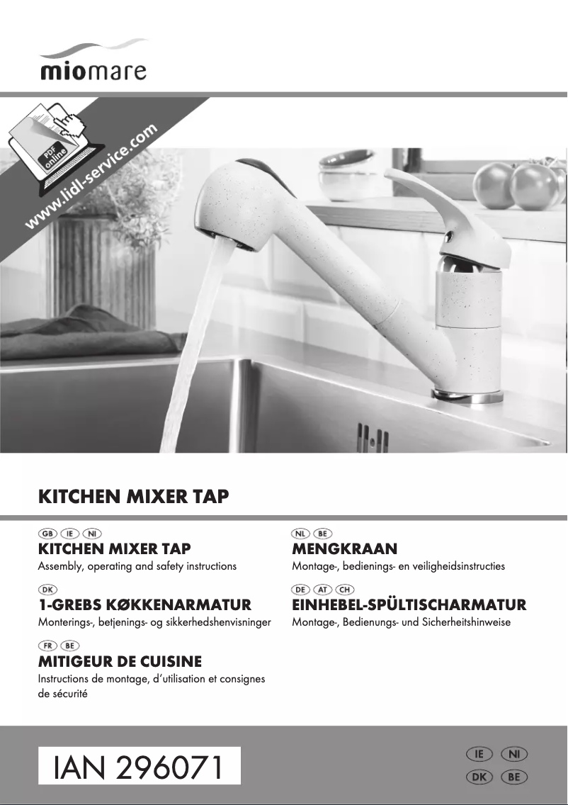 Image de la première page du manuel de l'appareil IAN 296071