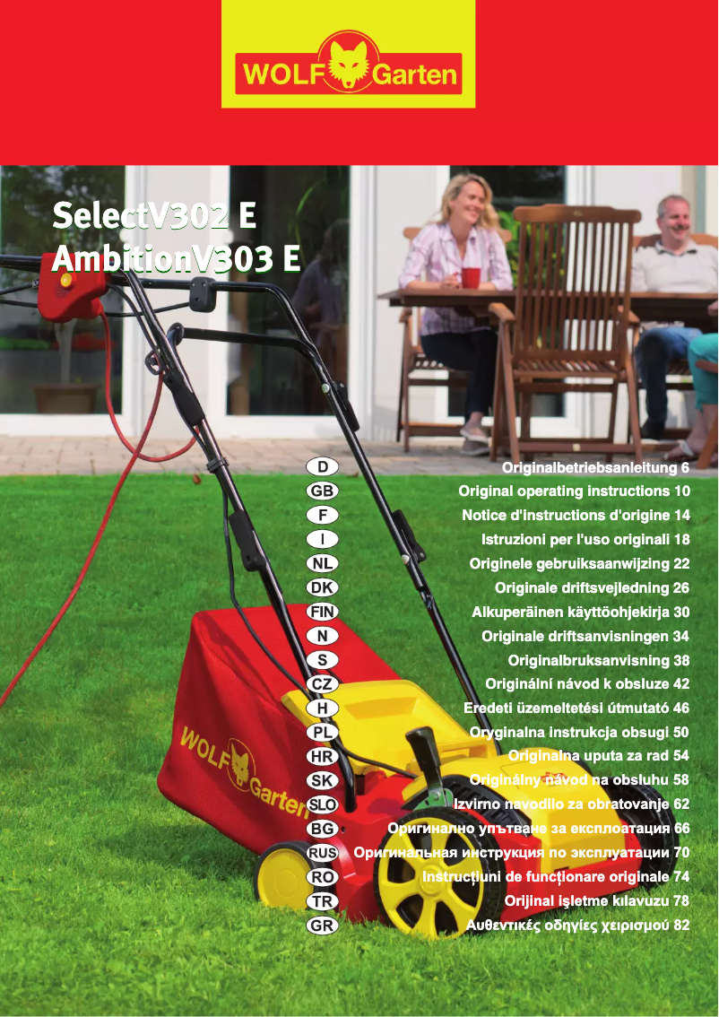 Image de la première page du manuel de l'appareil Select VS 302 E