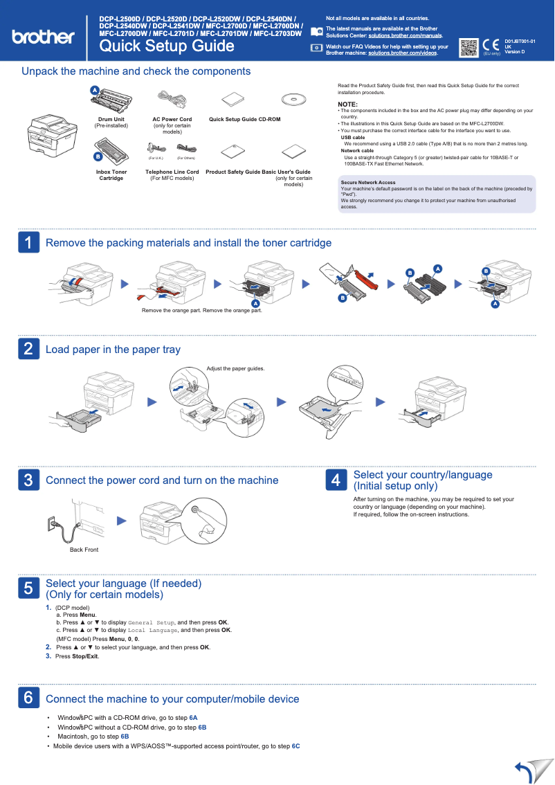 Page n°1 - Manuel utilisateur Brother MFC-L2700DN