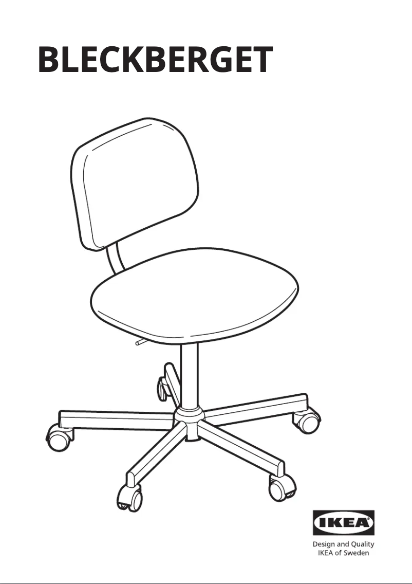 Image de la première page du manuel de l'appareil BLECKBERGET 505.223.42