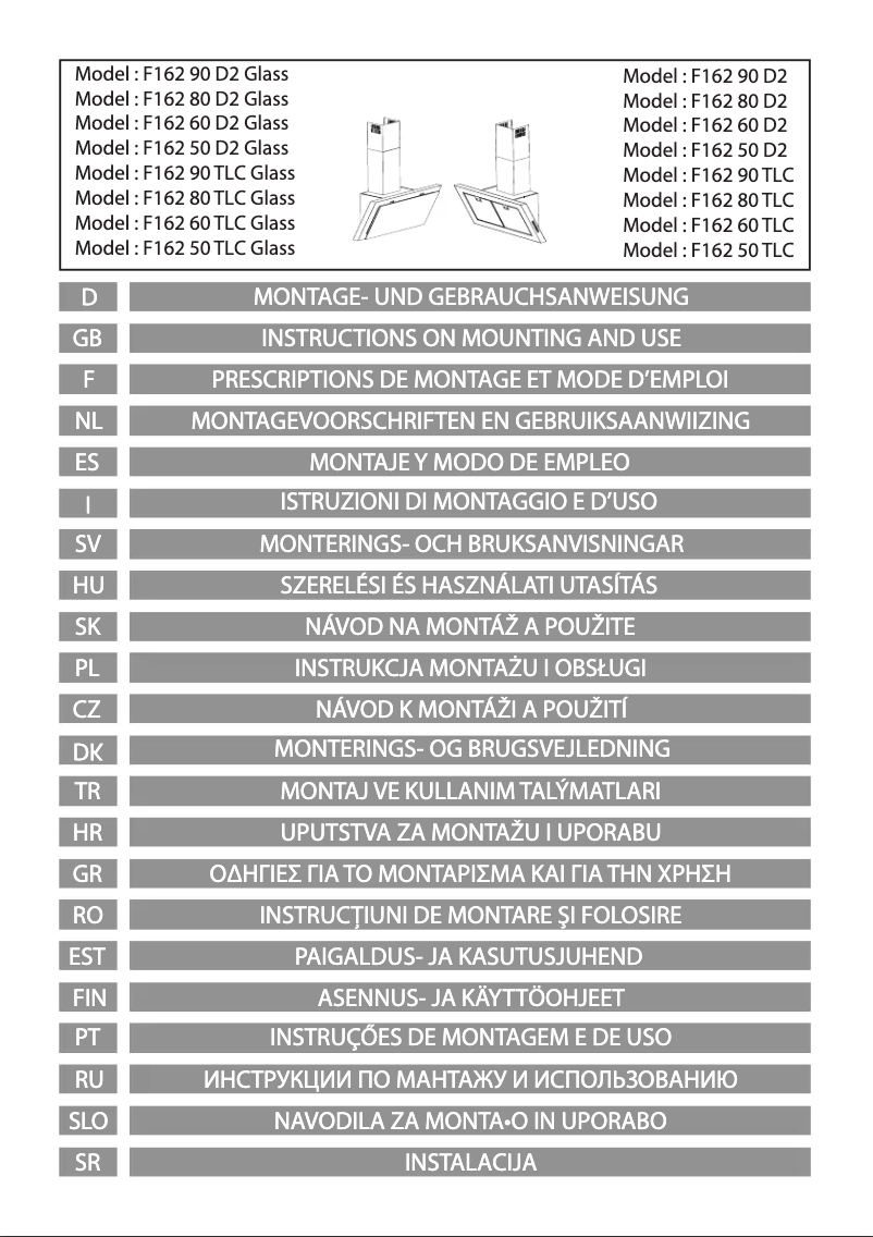 Image de la première page du manuel de l'appareil F162 D2