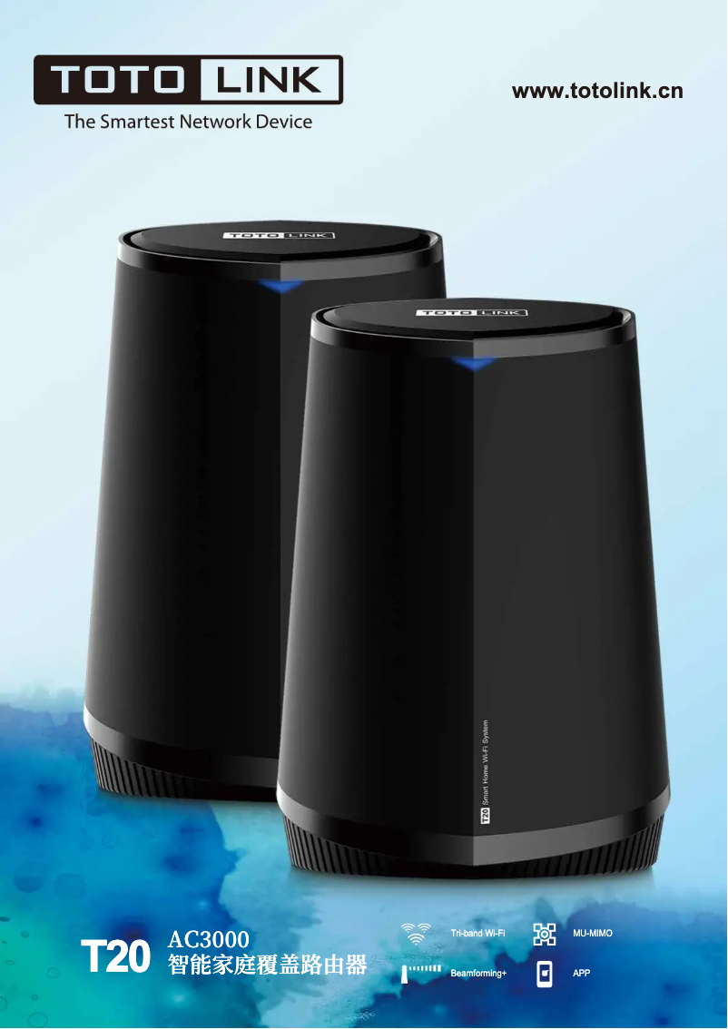 Page 1 de la notice Fiche technique Totolink T20