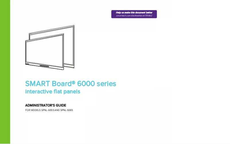 Page n°1 - Manuel utilisateur SMART Technologies SMART Board 6075