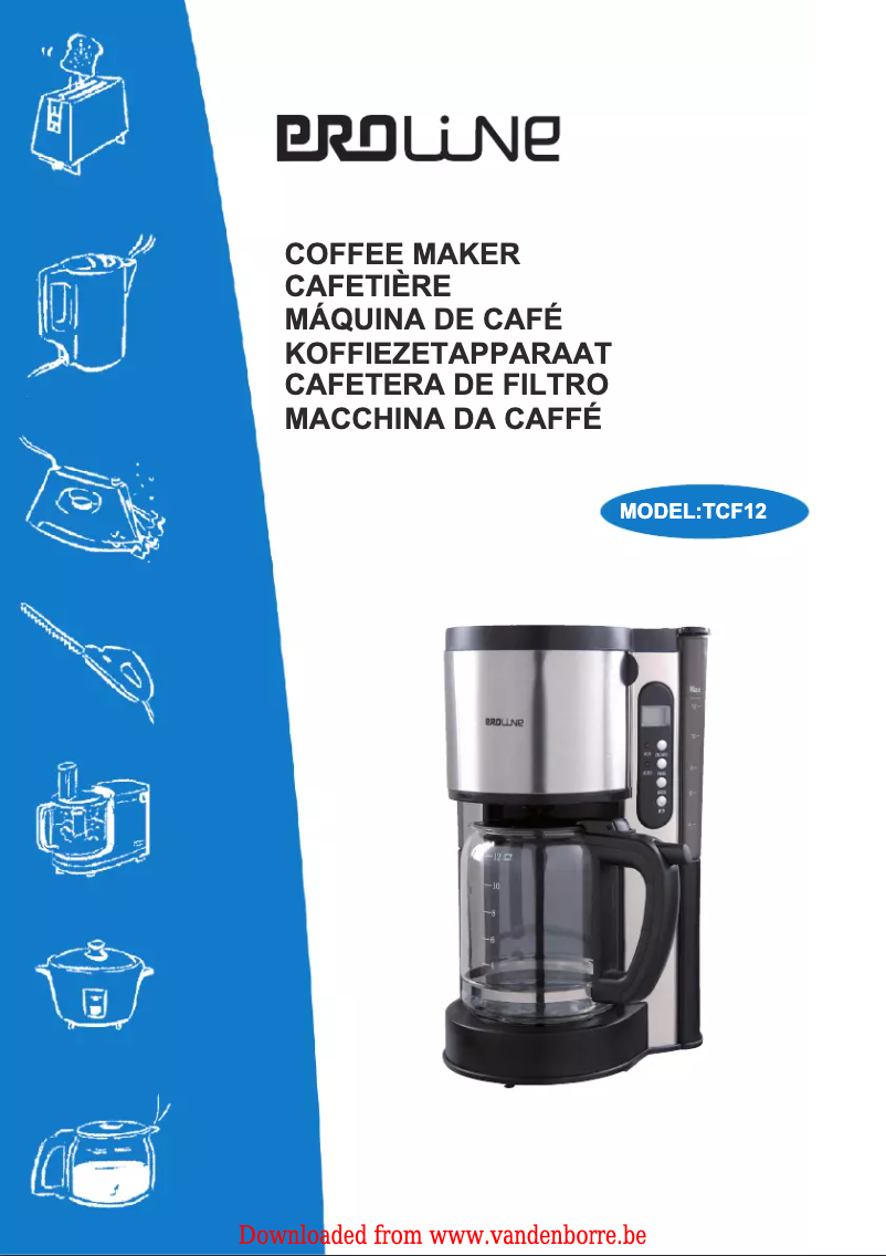 Image de la première page du manuel de l'appareil TCF12
