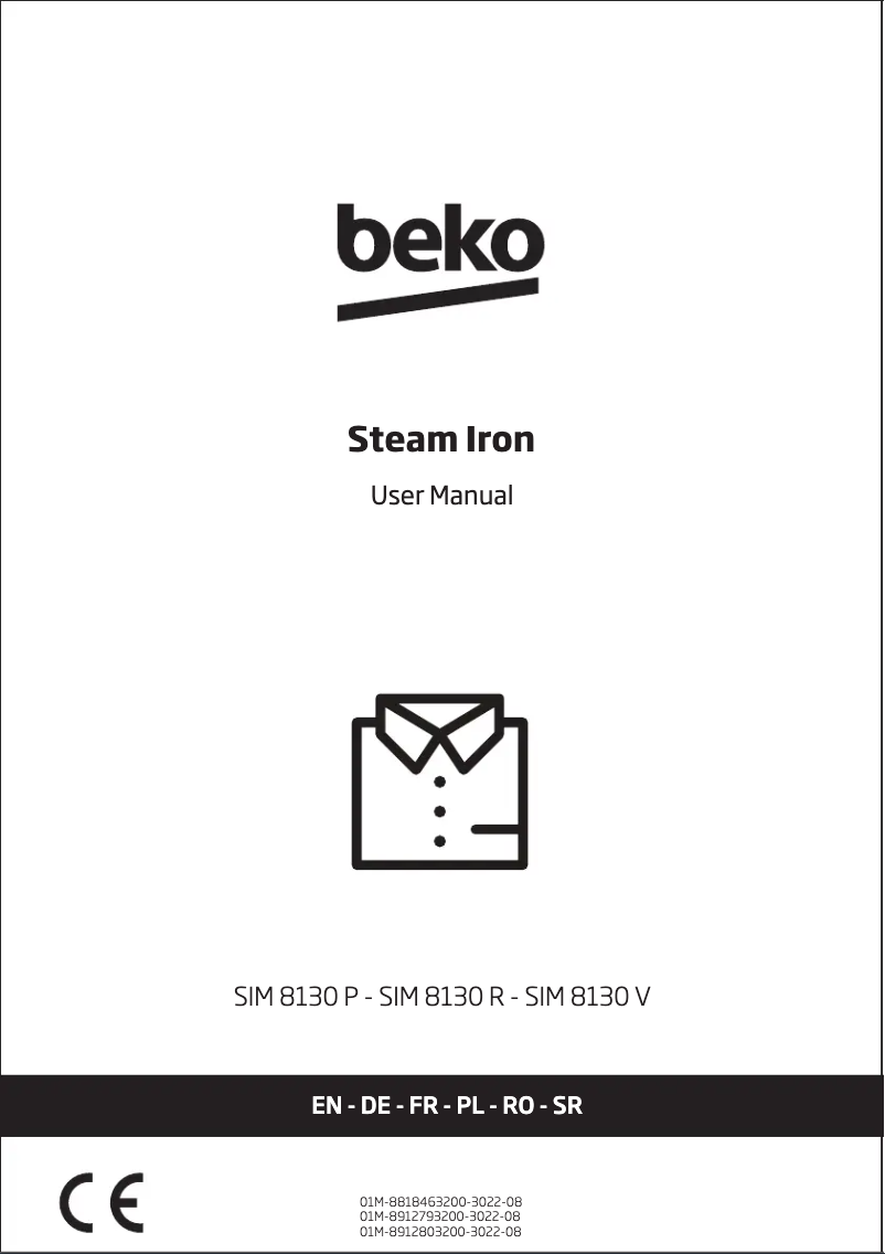 Image de la première page du manuel de l'appareil SIM 8130 R