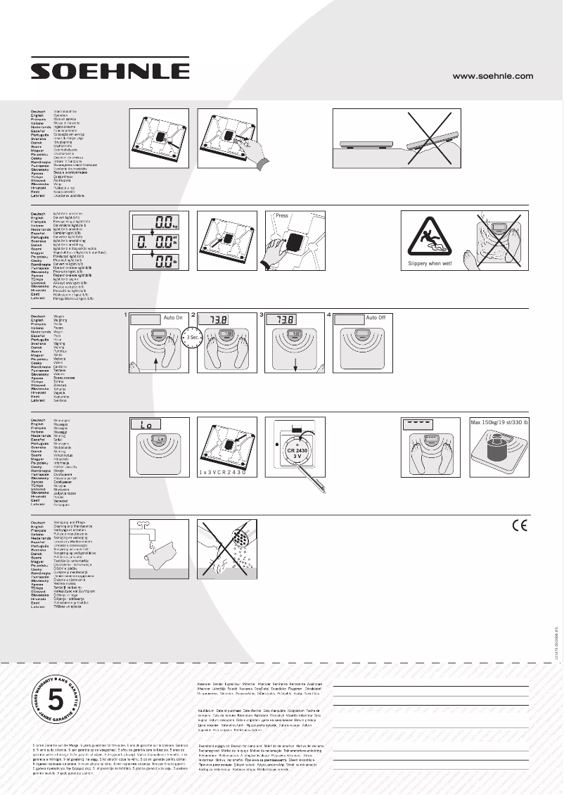 Page 1 de la notice Manuel utilisateur Soehnle Nando