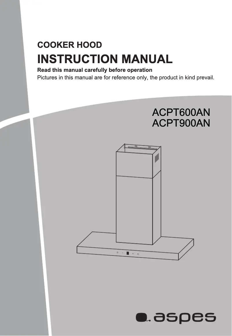 Page 1 de la notice Manuel utilisateur Aspes ACPT900AN