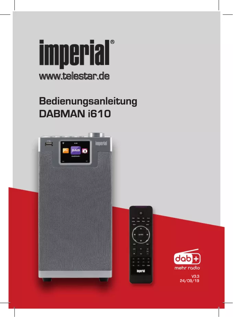Page 1 de la notice Mode d'emploi Imperial DABMAN i610