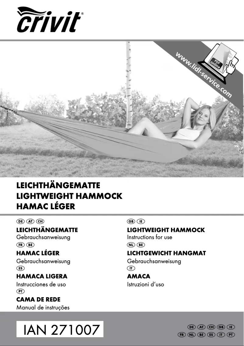 Image de la première page du manuel de l'appareil IAN 271007