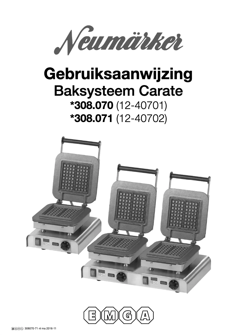 Image de la première page du manuel de l'appareil 308070