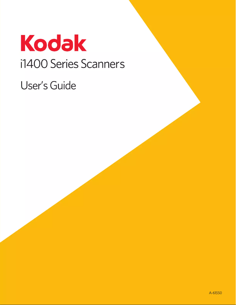 Page 1 de la notice Manuel utilisateur Kodak i1410
