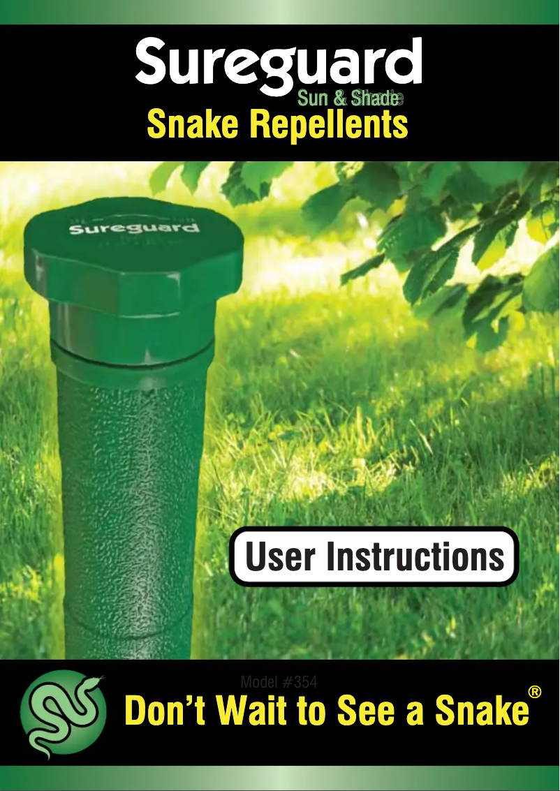 Image de la première page du manuel de l'appareil Sun & Shade Snake Repellent