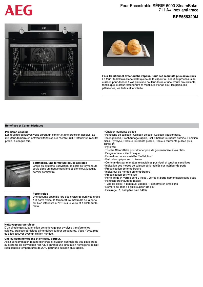 Image de la première page du manuel de l'appareil BPE555320M