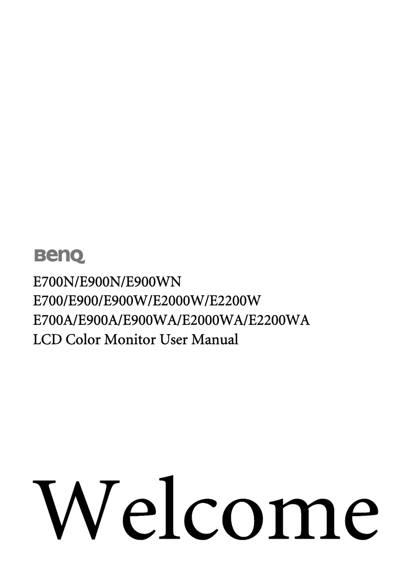 Image de la première page du manuel de l'appareil E700