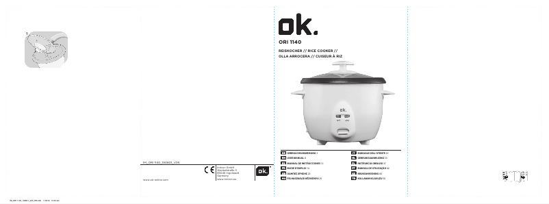 Page 1 de la notice Manuel utilisateur OK ORI 1140