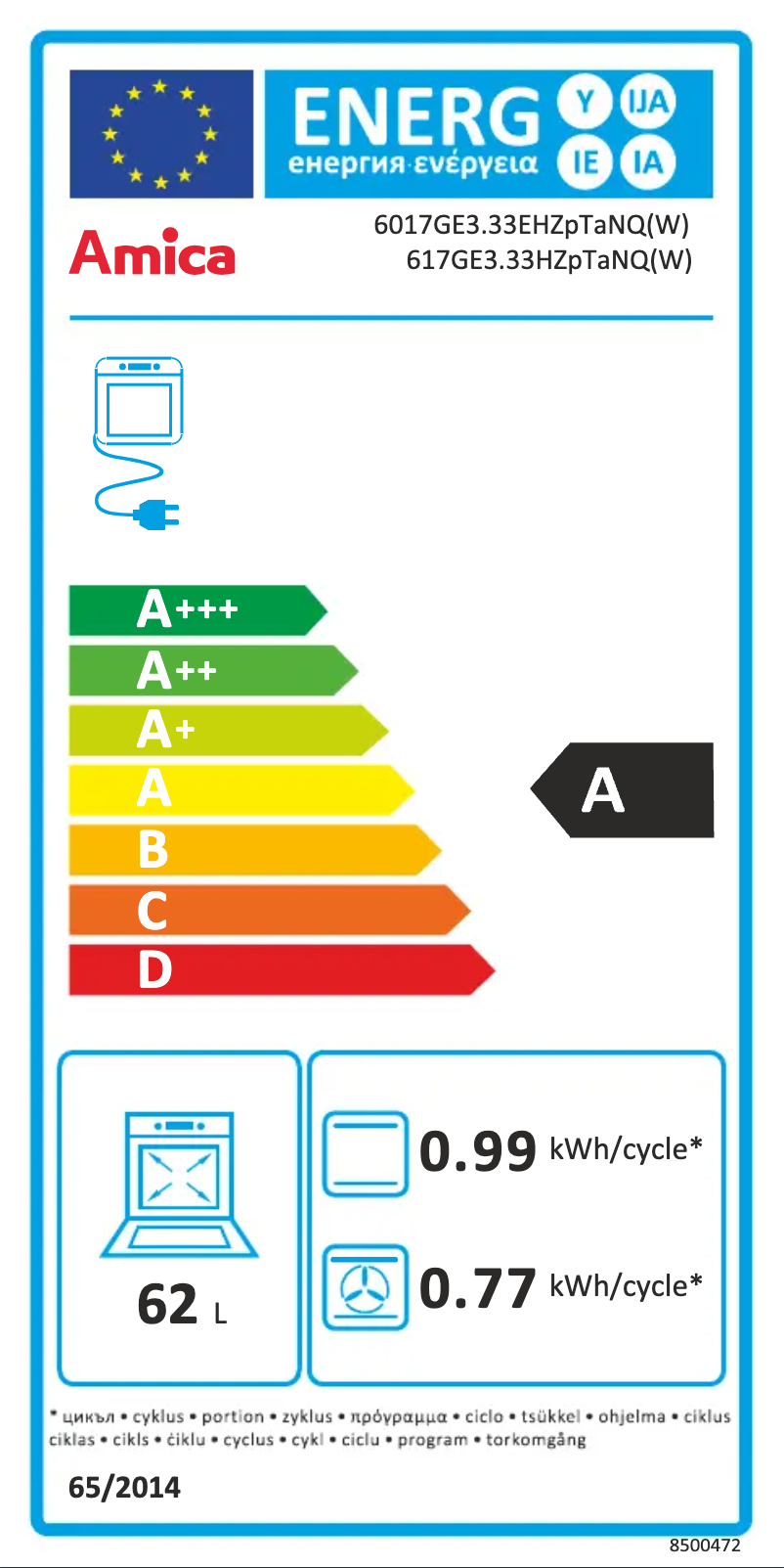 Image de la première page du manuel de l'appareil 617GE3.33HZPTANQ(W)