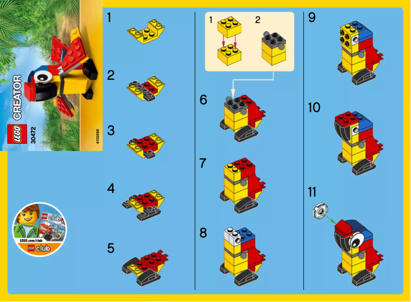 Page n°1 - Manuel utilisateur Lego Creator 30472