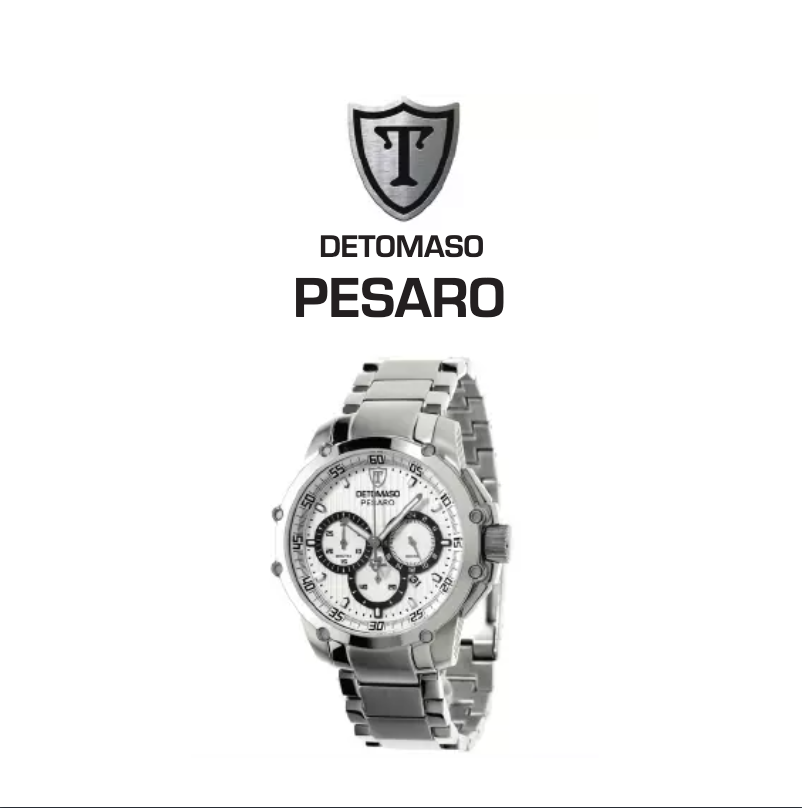 Page 1 de la notice Manuel utilisateur Detomaso Pesaro