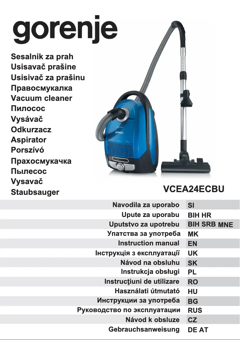 Página 1 del manual Manual de usuario Gorenje VCEA24ECBU