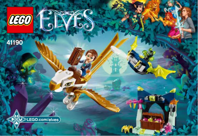 Page 1 de la notice Consignes visuelles Lego Elves 41190