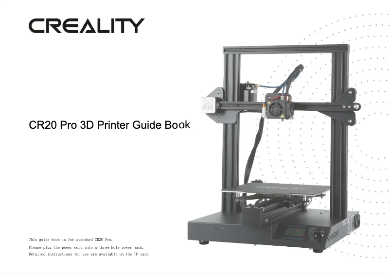 Image de la première page du manuel de l'appareil CR20 Pro