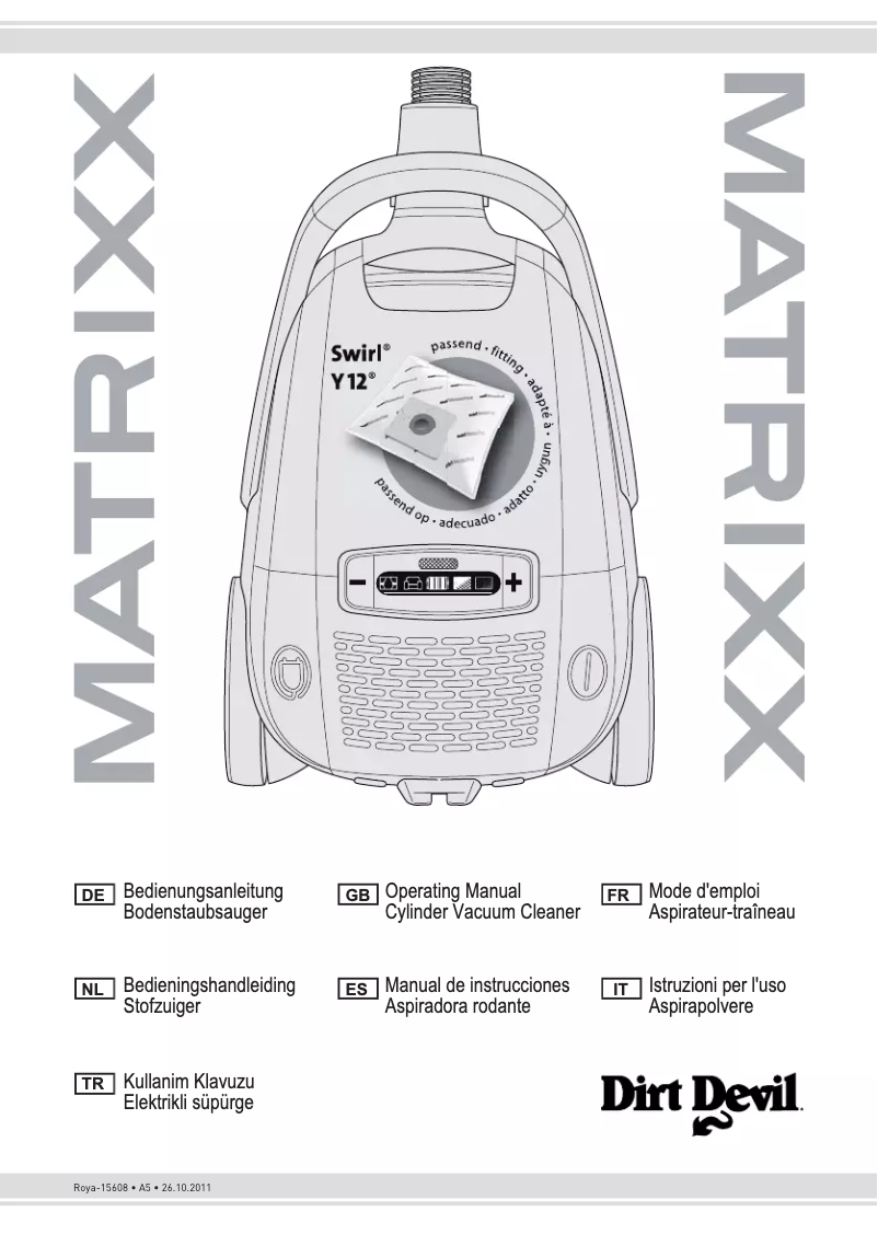 Página 1 del manual Manual de usuario Dirt Devil Matrixx M7118