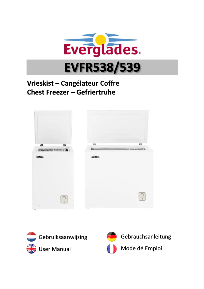 Page 1 de la notice Manuel utilisateur Everglades EVFR538