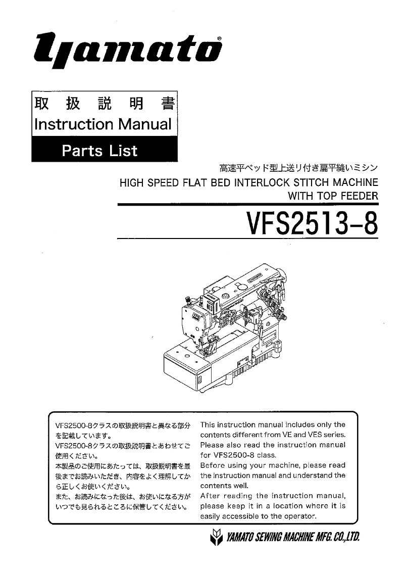 Página 1 del manual Manual de usuario Yamato VFS2513-8