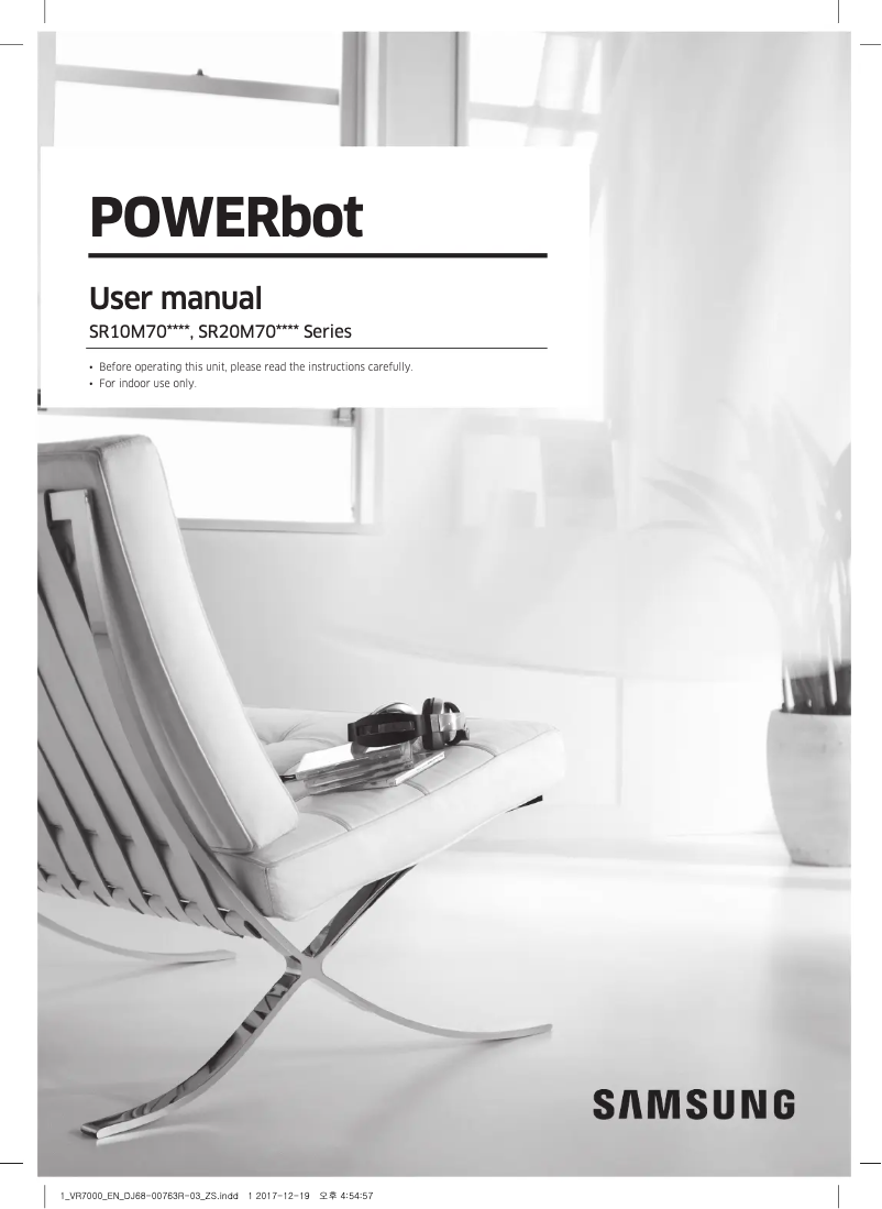 Page n°1 - Manuel utilisateur Samsung SR10M7010UW