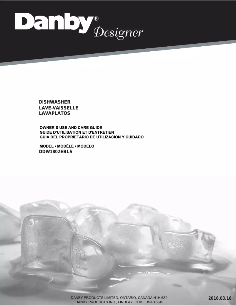 Image de la première page du manuel de l'appareil DDW1802EBLS