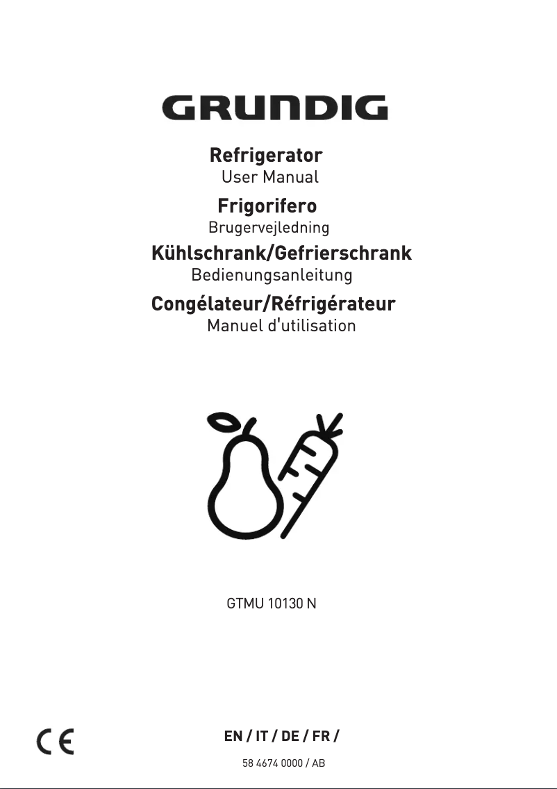 Page 1 de la notice Manuel utilisateur Grundig GTMU10130N