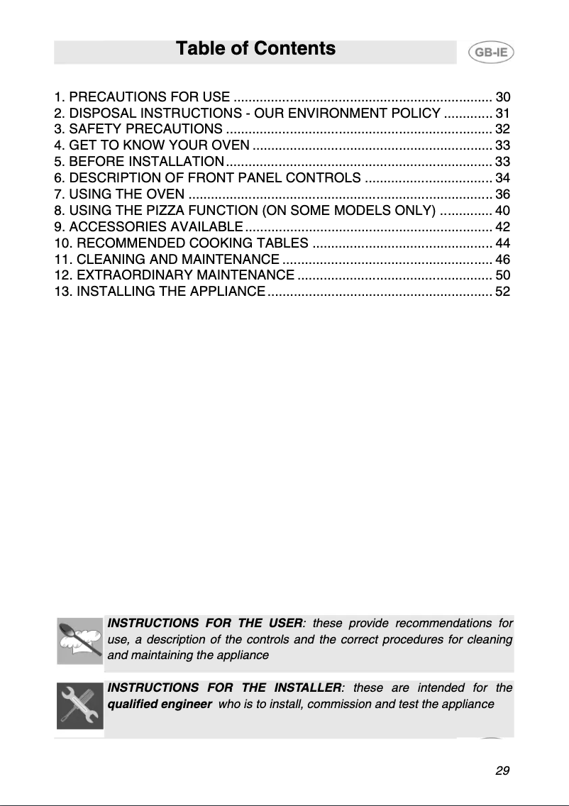 Image de la première page du manuel de l'appareil SC-100 PZ