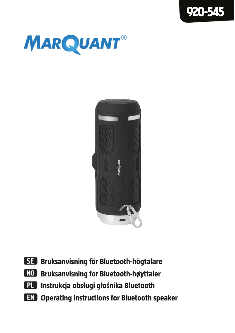 Image de la première page du manuel de l'appareil 920-545