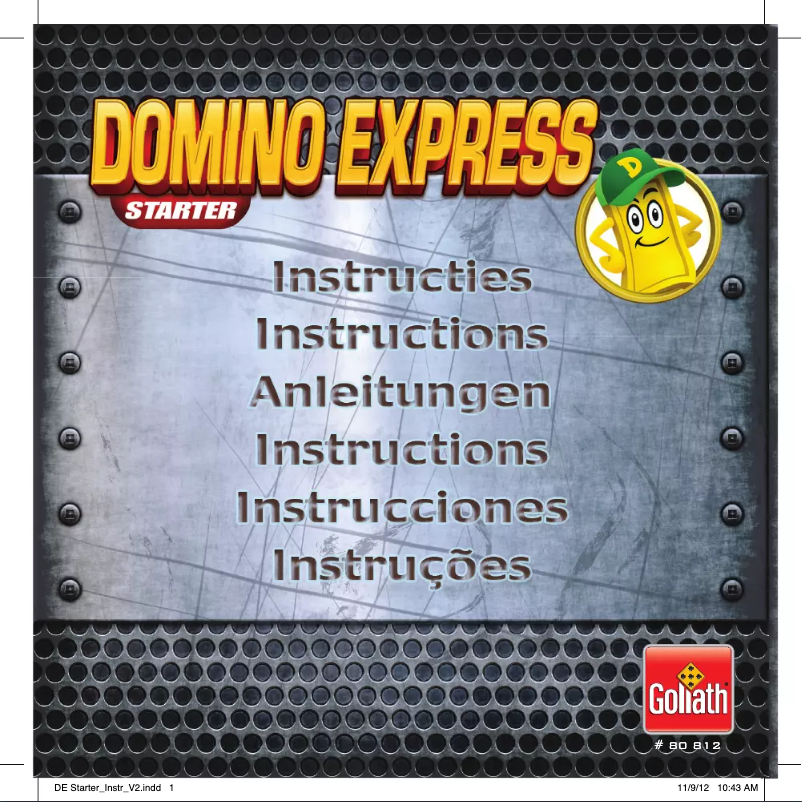 Image de la première page du manuel de l'appareil Domino Express Original Starter
