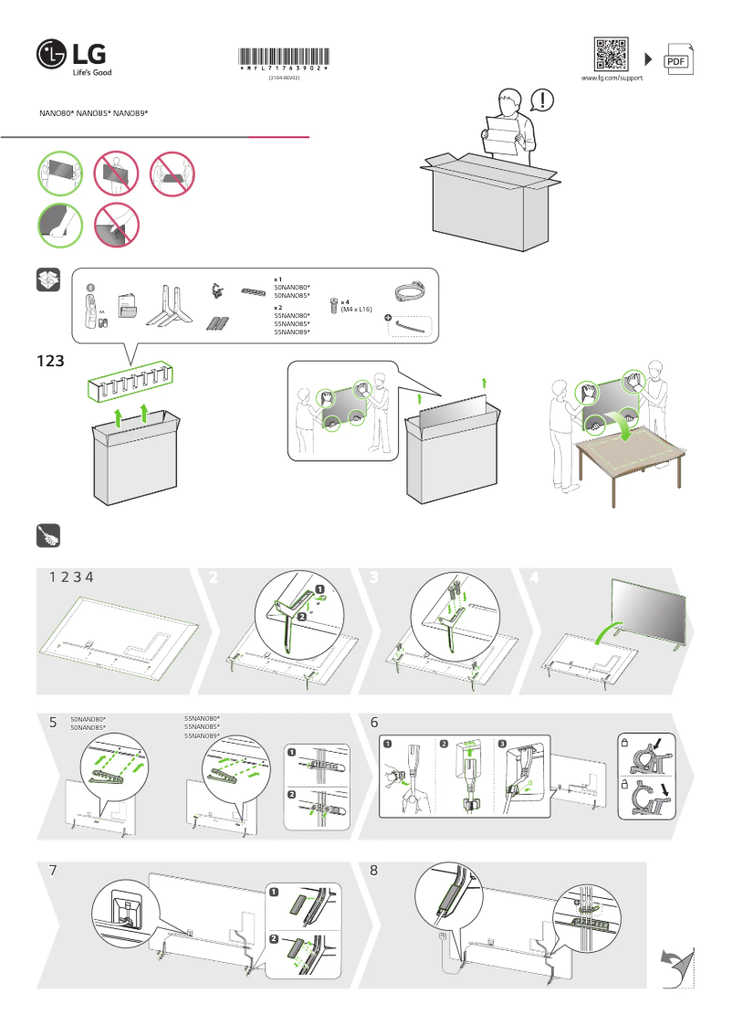 Página 1 del manual Manual de usuario LG 55NANO856PA