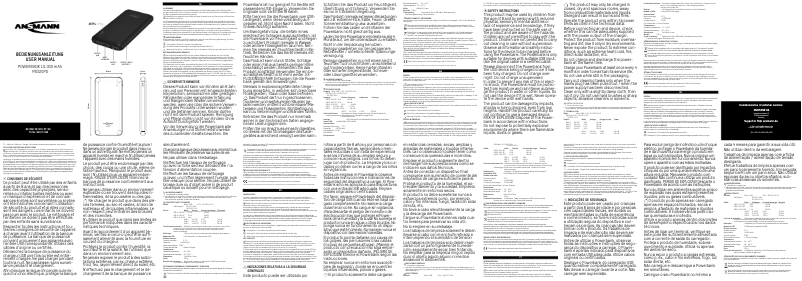 Image de la première page du manuel de l'appareil PB320PD