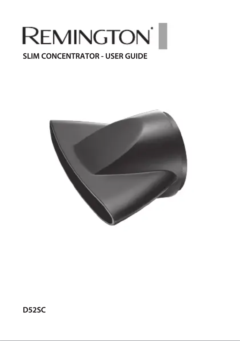 Image de la première page du manuel de l'appareil D52SC