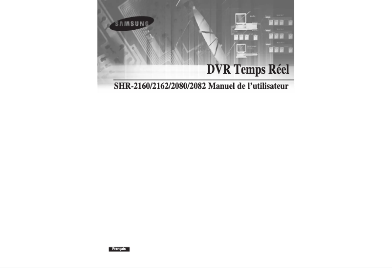 Page 1 de la notice Manuel utilisateur Samsung SHR-2162P500