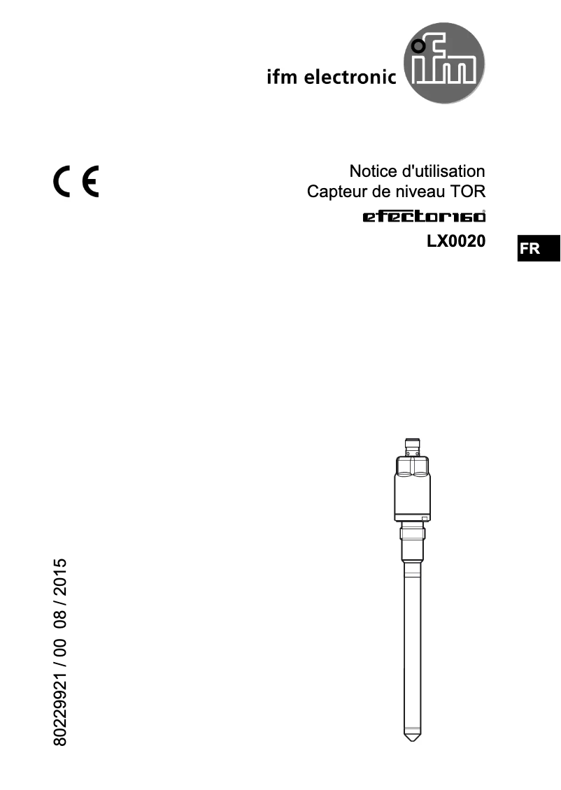 Page 1 de la notice Manuel utilisateur IFM LX0020