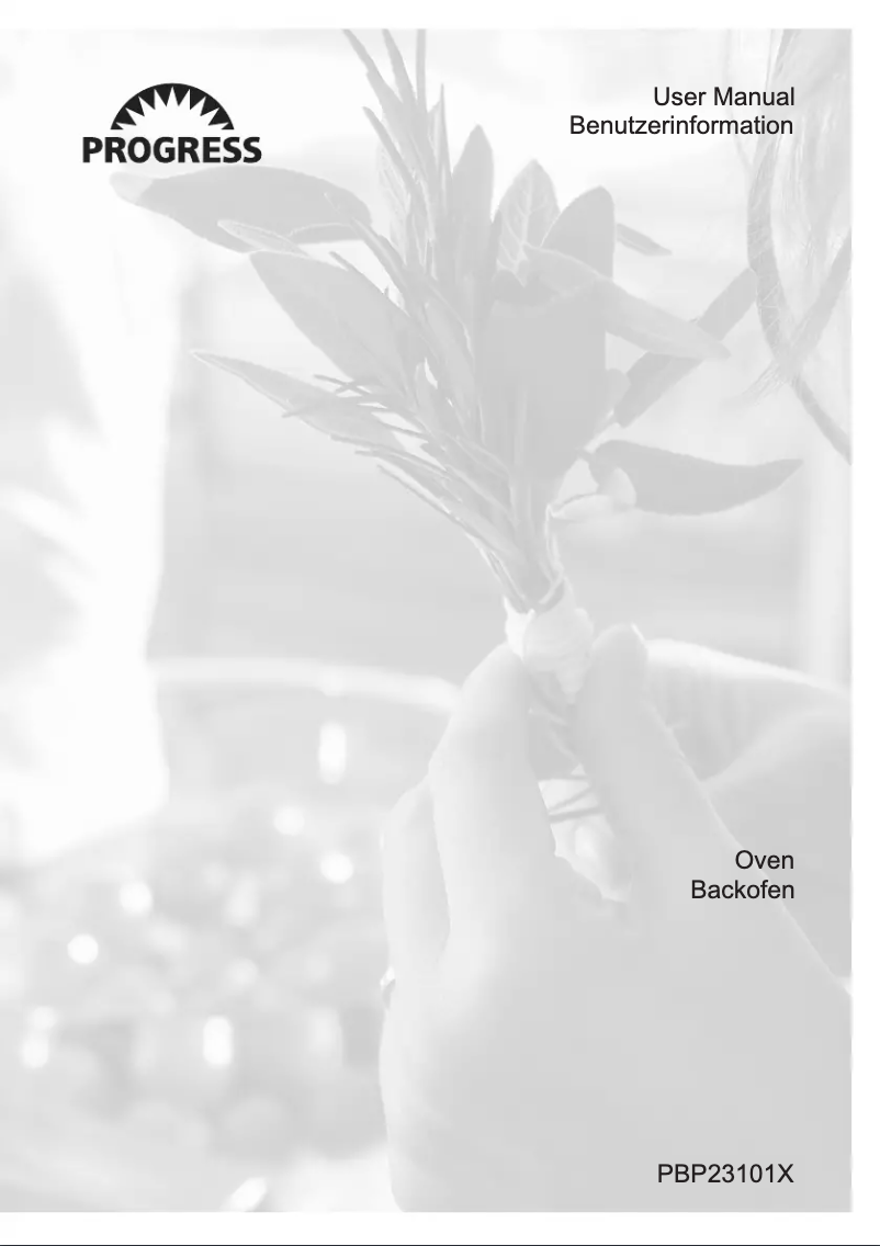 Image de la première page du manuel de l'appareil PBP23101X