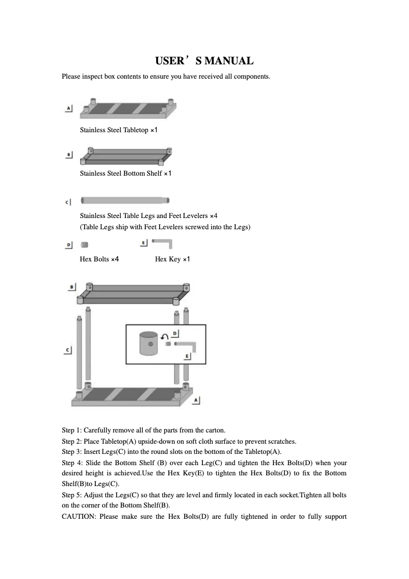 Página 1 del manual Manual de usuario Saro AMELIE 213-2100