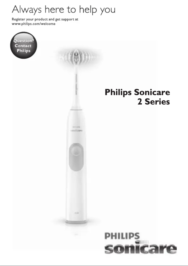 Page 1 de la notice Manuel utilisateur Philips Sonicare PlaqueDefense